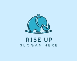 Elephant Kids Toy logo design