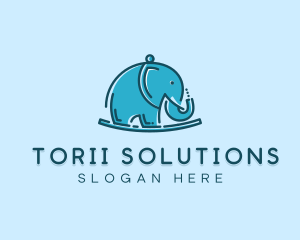 Elephant Kids Toy logo design