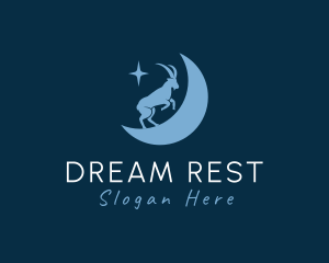 Blue Goat Moon logo design