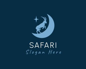 Agriculture - Blue Goat Moon logo design