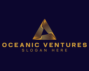 Triangle Pyramid Agency logo design