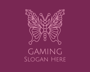 Spa - Floral Butterfly Wings logo design