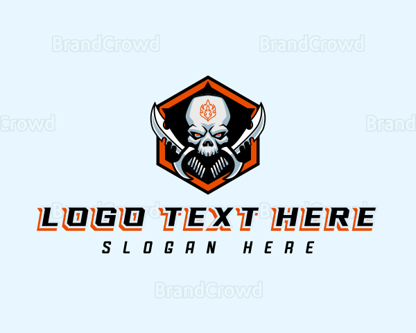 Soldier Skull Knife Logo