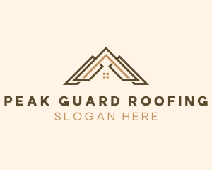 Residential House Roofing logo design