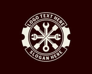 Mechanical - Mechanical Wrench Hardware logo design