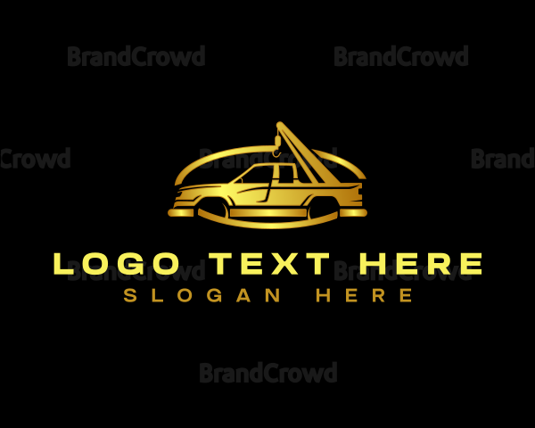 Towing Pickup Truck Logo