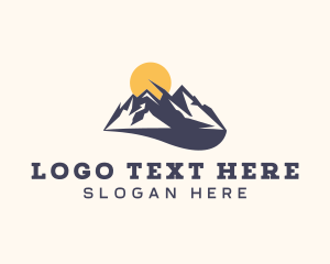 Mountain Hiking Outdoor Travel Logo