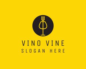 Wine - Wine Bar Restaurant Food logo design