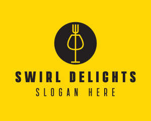 Wine Bar Restaurant Food logo design