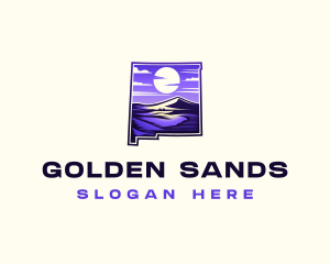 New Mexico Sand Desert logo design