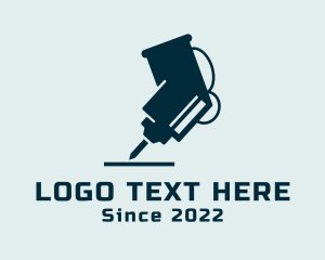 Tools - Construction Drill Machine logo design