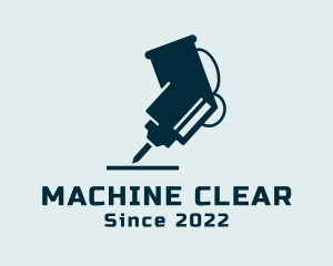 Construction Drill Machine logo design