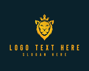 Crown - Empire King Lion logo design