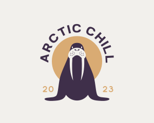 Arctic Walrus Animal logo design