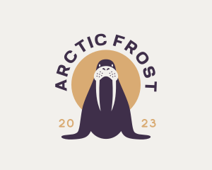 Arctic Walrus Animal logo design