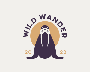 Arctic Walrus Animal logo design