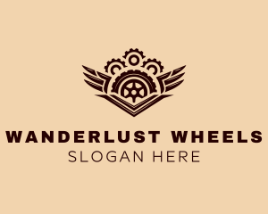 Automotive Wheel Wing logo design