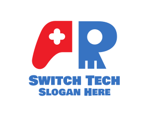 Switch - Skull Console Controller logo design