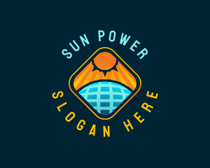 Renewable Solar Power logo design