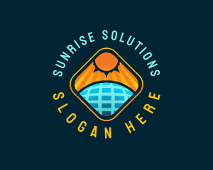 Daylight - Renewable Solar Power logo design