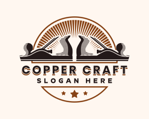 Carpenter Planer Badge logo design