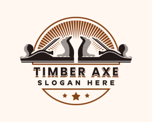 Carpenter Planer Badge logo design