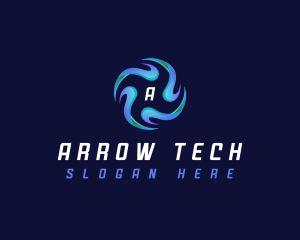 Tech Ai Propeller logo design