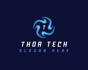 Tech Ai Propeller logo design