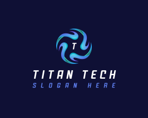 Tech Ai Propeller logo design