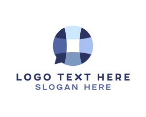 Speech Bubble - Medical Telemedicine Chat logo design