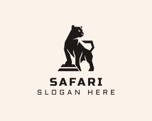 Panther Animal Safari logo design