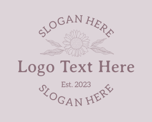 Packaging - Sunflower Leaves Wordmark logo design