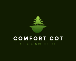 Nature Pine Tree Forest  Logo