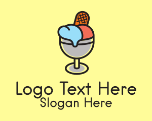 Ice Cream Dessert Logo