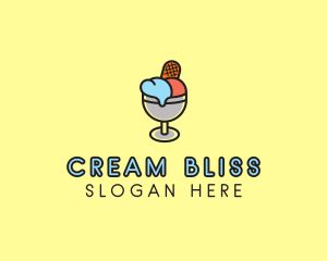 Cream - Ice Cream Dessert logo design