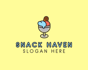 Ice Cream Dessert logo design