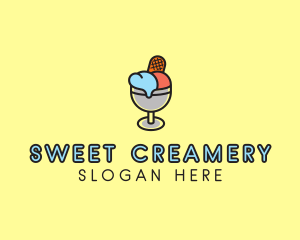 Ice Cream Dessert logo design