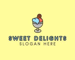 Ice Cream Dessert logo design