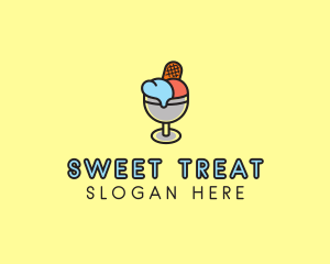 Ice Cream Dessert logo design