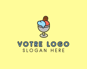 Ice Pop - Ice Cream Dessert logo design