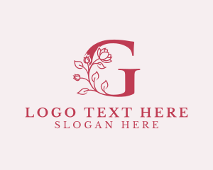 Beauty Flower Letter G Logo