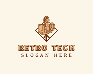 Retro Filming Camera logo design