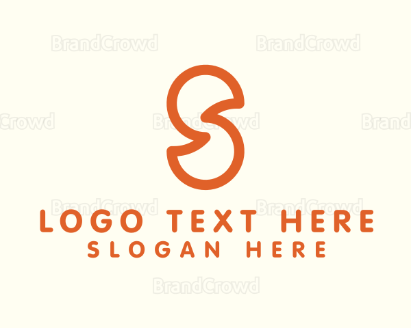Outline Letter S Company Firm Logo