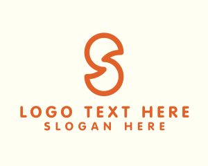 Vlogging - Outline Letter S Company Firm logo design