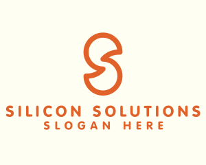 Outline Letter S Company Firm logo design