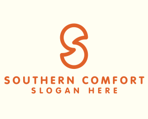 Outline Letter S Company Firm logo design