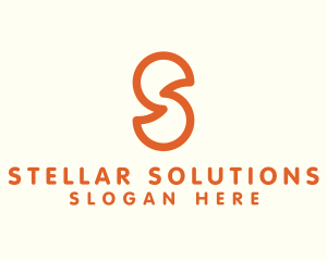 Outline Letter S Company Firm logo design