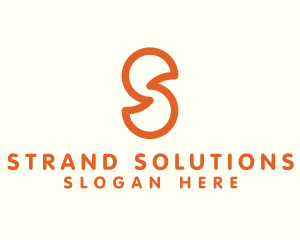 Outline Letter S Company Firm logo design