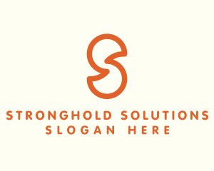 Outline Letter S Company Firm logo design