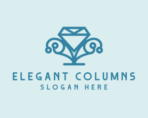 Elegant Diamond Boutique logo design